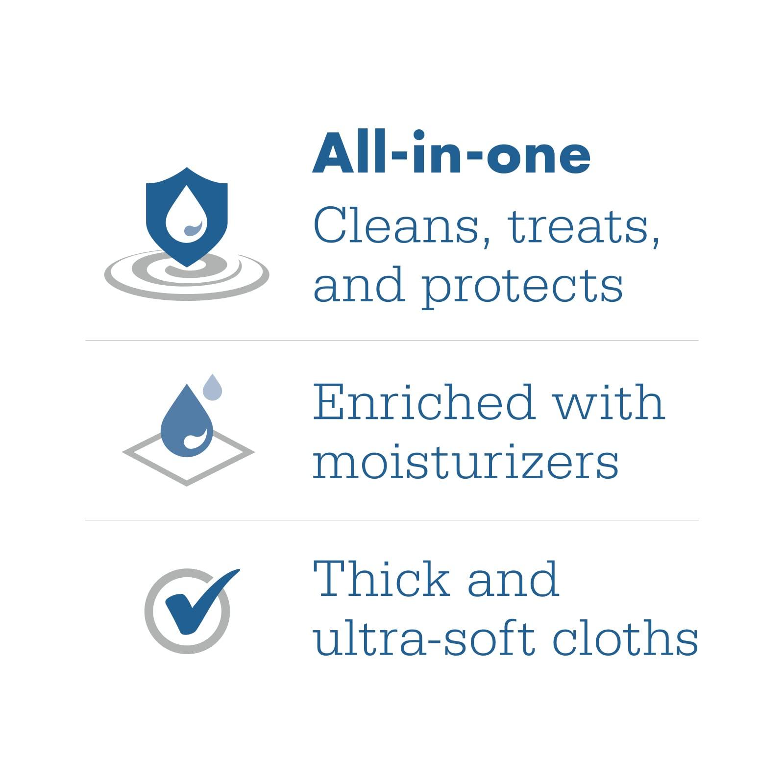 Sage Stryker - Sage Comfort Shield Barrier Cream Cloths with Dimethicone - 100 Packages, 300 Cloths - One-Step Wipes Clean, Treat and Protect Skin from Incontinence Irritation, Hypoallergenic