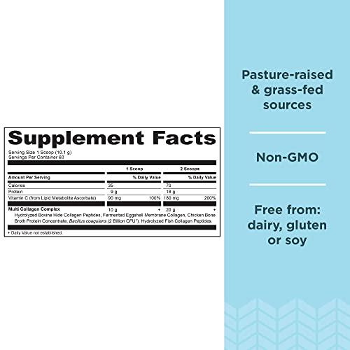 Ancient Nutrition Ancient Nutrition Multi Collagen Protein Powder, Unflavored, 60 Servings + Multi Collagen Protein Powder, Vanilla, 45 Servings