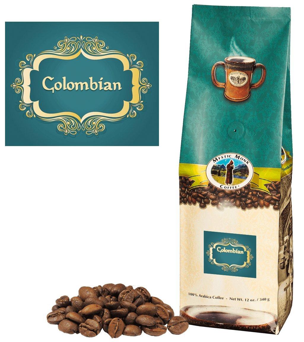 Mystic Monk Coffee Mystic Monk Coffee: Colombian Whole Bean - 12 ounce bag