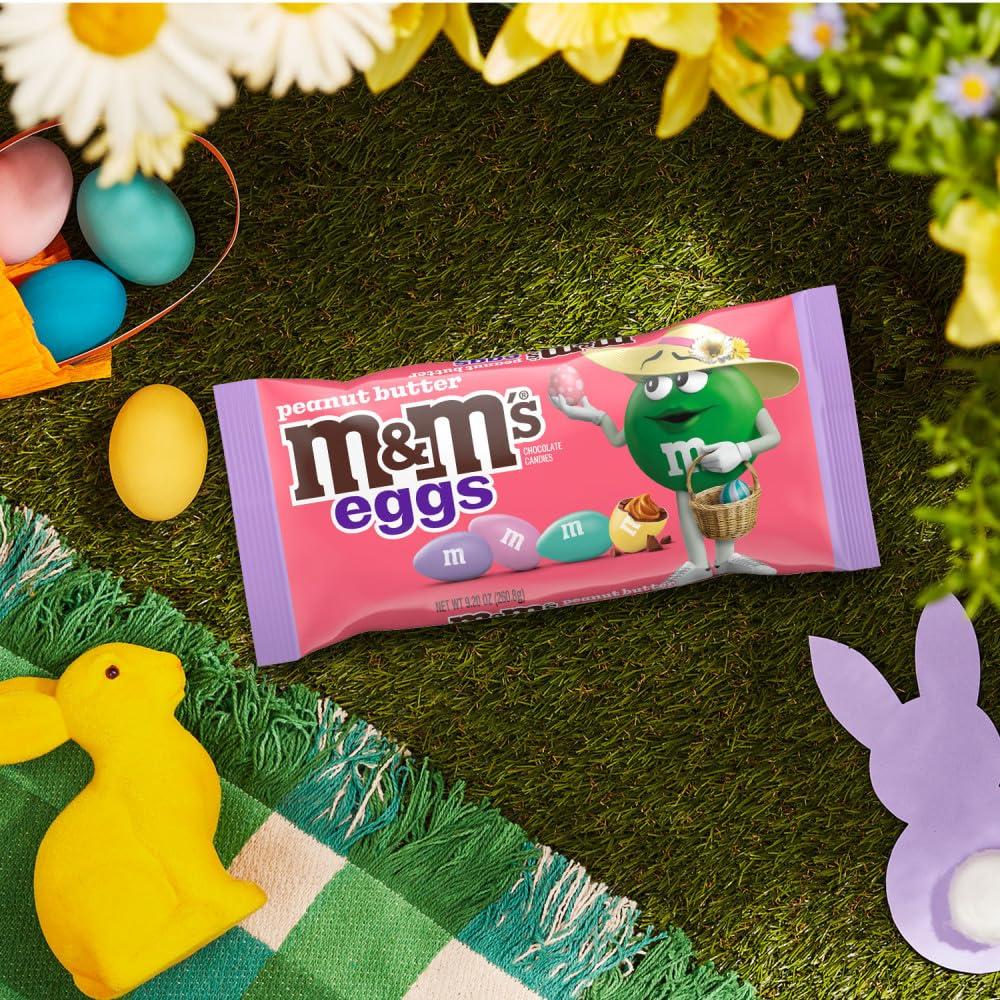 M&M\'S M&M\'S Peanut Butter Chocolate Eggs, 9.2 oz Bag