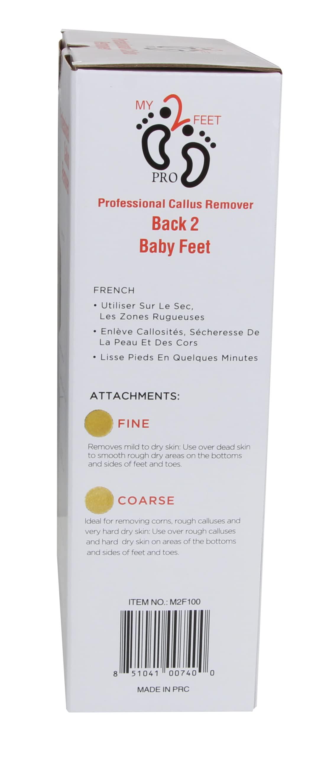 Wide World of Beauty My2Feet Professional Electric Callus Remover+Replacement Disks, White