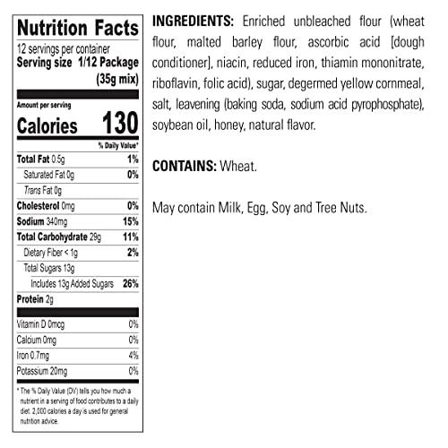 Krusteaz Krusteaz Honey Cornbread and Muffin Mix, 15 Ounce (Pack of 8)