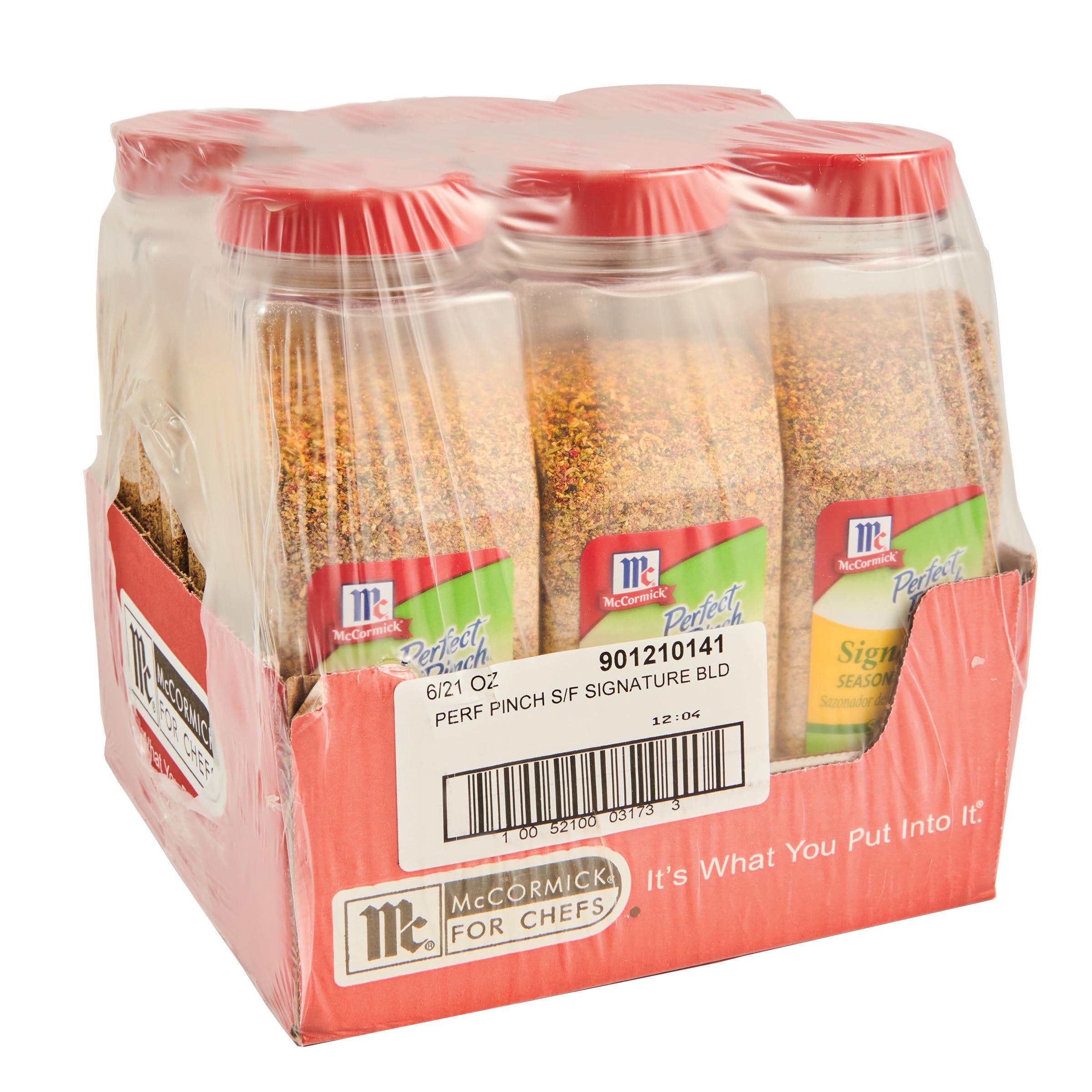 McCormick McCormick Perfect Pinch Signature Seasoning, 21 oz (Pack of 6) - Six 21 Ounce Containers of Signature Seasoning Blend Made With 14 Premium Herbs and Spices
