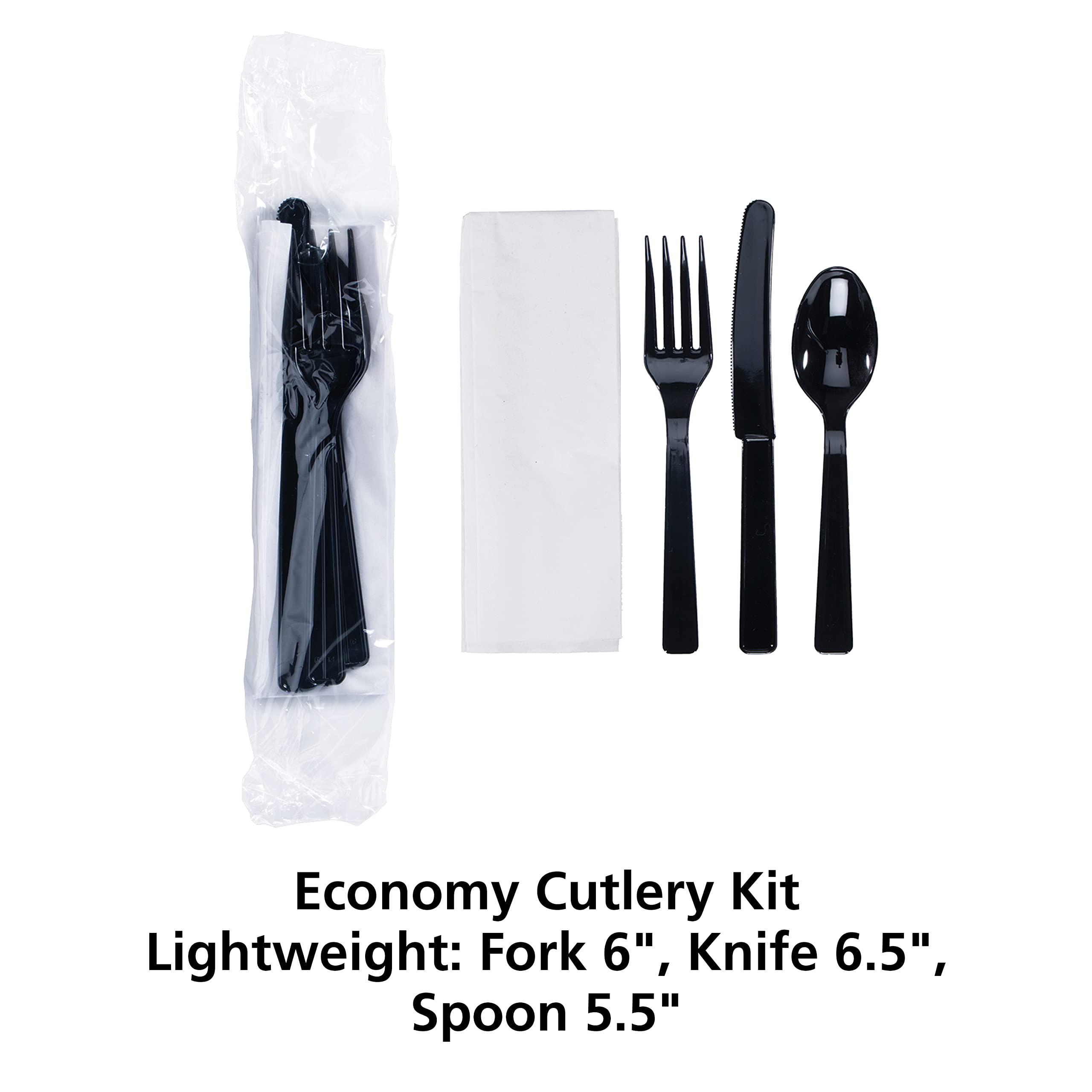 Hoffmaster Hoffmaster 6 in x 2 in Economy Cutlery Kit 250 ct.