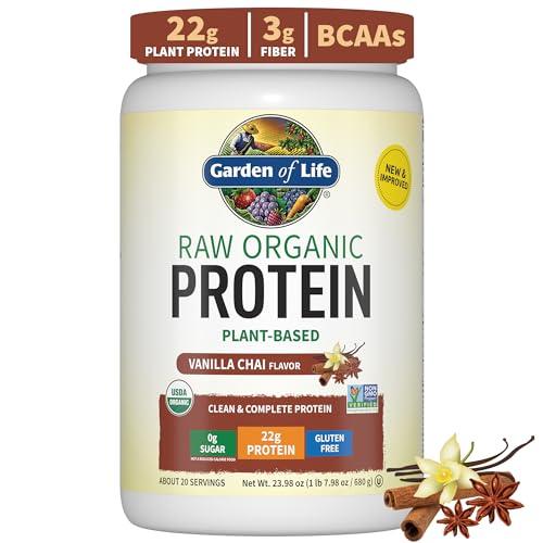 Garden of Life Garden of Life Organic Vegan Vanilla Chai & Chocolate 22g Protein Powders with BCAAs, Probiotics & 1.5 LB
