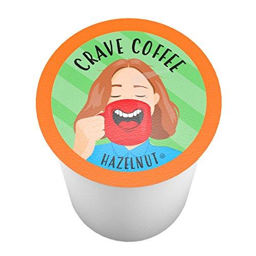 Crave Beverages Crave Beverages Flavored Coffee Pods, Compatible with 2.0 K-Cup Brewers, Hazelnut, 100 Count