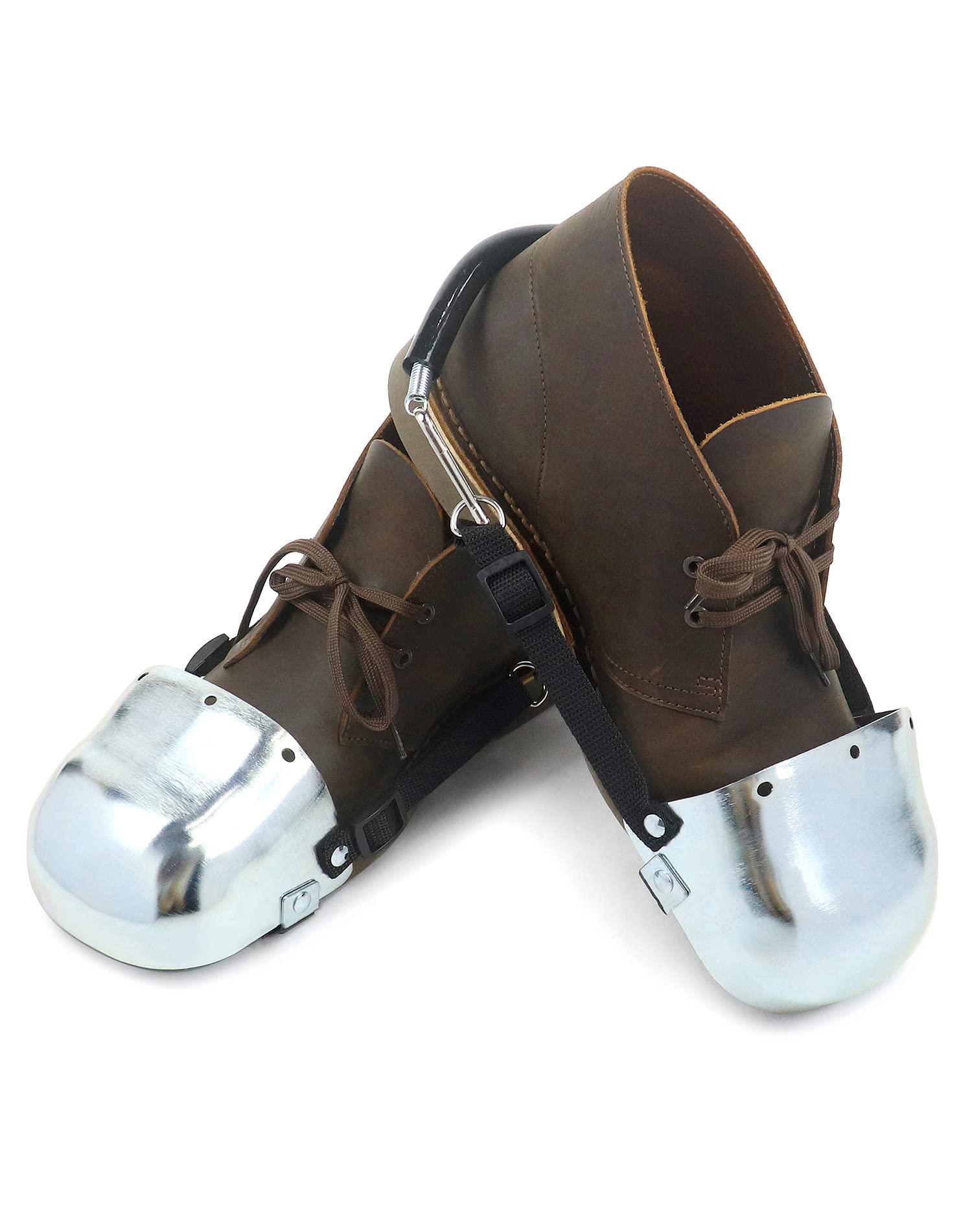 QWORK QWORK Steel Toe Guard, Metatarsal Guards, Foot Guard with Adjustable Straps, Universal Size for Men and Women, 1 Pair