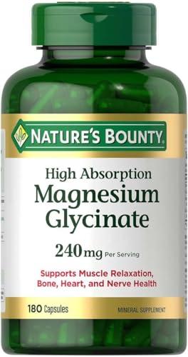 Nature\'s Bounty Nature\'s Bounty High Absorption Magnesium Glycinate 240mg 100 Capsules