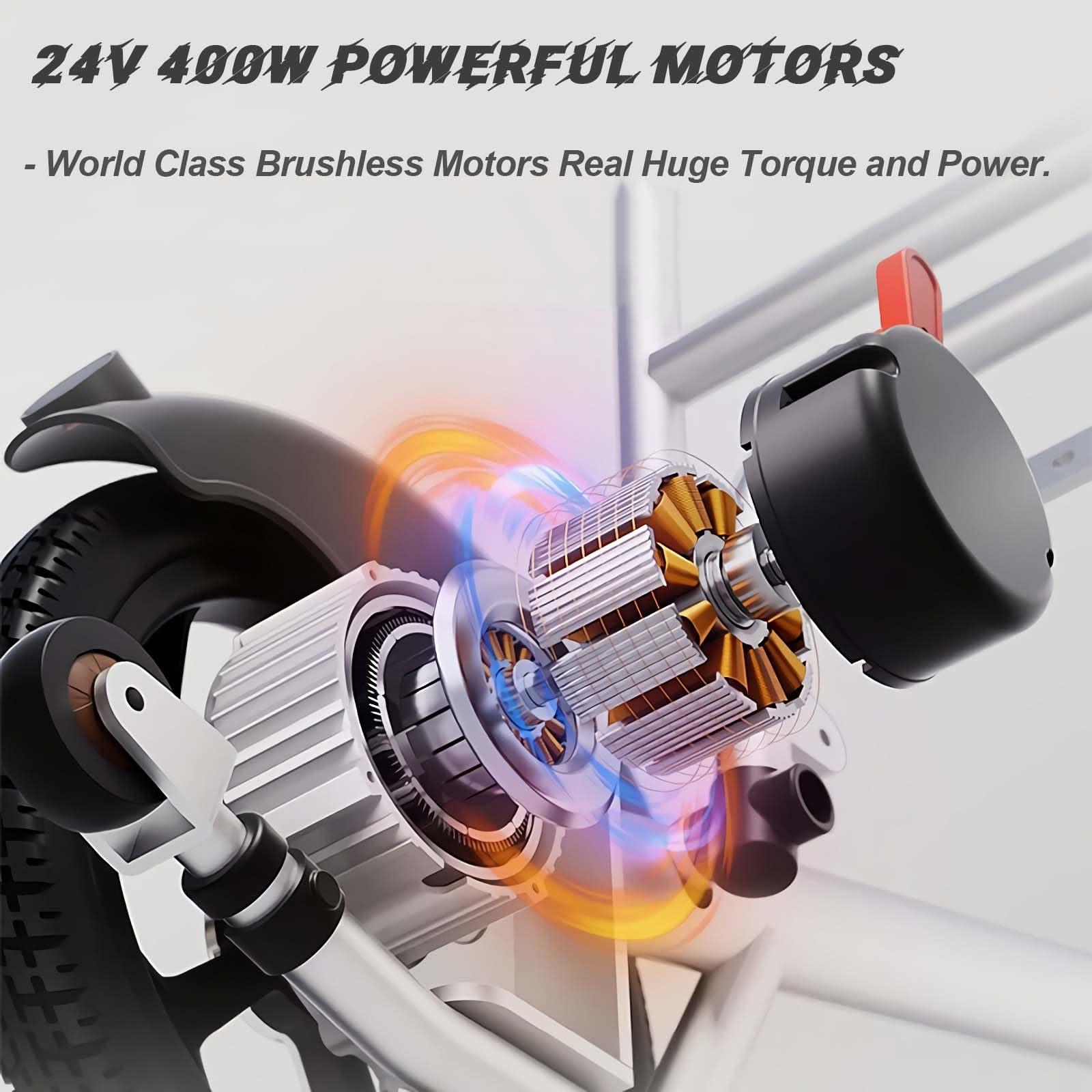 CUIOT CUIOT Lightweight Foldable Electric Wheelchair for Adults & Seniors (Only 32lbs), Intelligent Folding All Terrain Motorized Wheelchairs, 400W Powerful Motor, Long Range-Remote Control Mobility Aid,20A