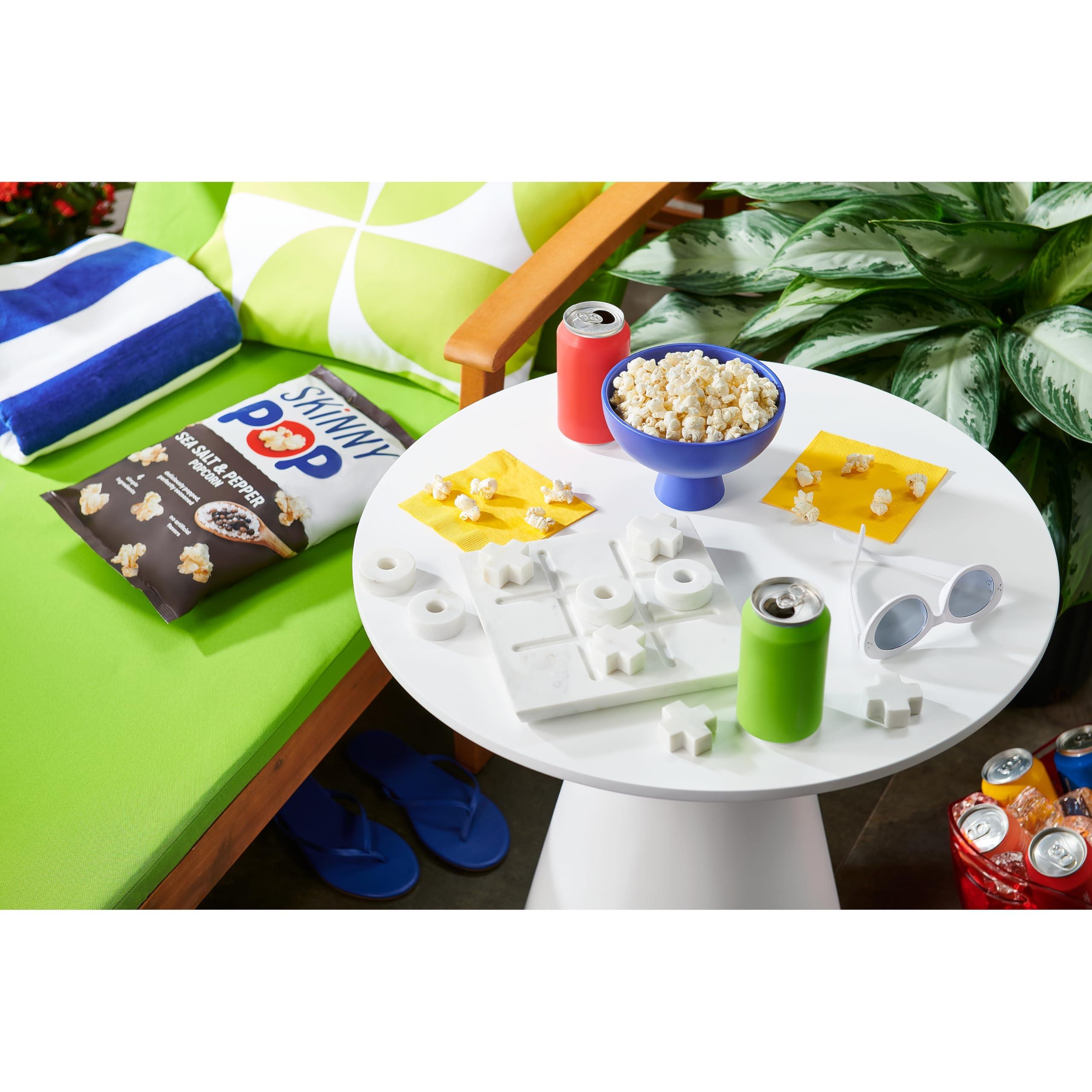 SkinnyPop SkinnyPop Sea Salt & Pepper Popcorn, Gluten Free, Non-GMO, Healthy Popcorn Snacks, Skinny Pop, 4.4oz Grocery Size Bag