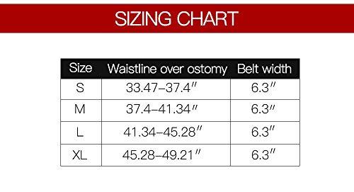 GHzzY GHzzY Unisex Ostomy Hernia Belt - Stoma Support Waistband for Colostomy Patients to Prevent Parastomal Hernia - Abdominal Binder Brace,9cm,L