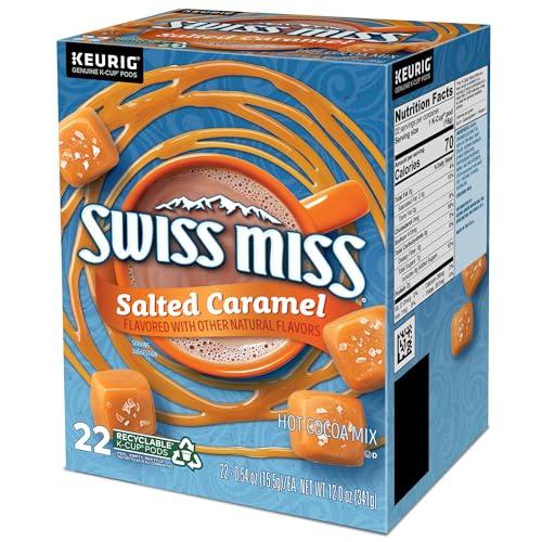 Swiss Miss Swiss Miss Salted Caramel Hot Cocoa, Keurig Single Serve K-Cup Pods, 22 Count (Packs of 4)