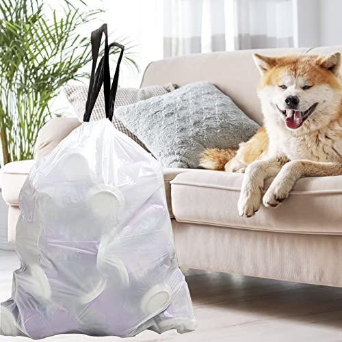 Aocoer 8 Gallon Drawstring Trash Bag, Small Garbage Bags, 90 Count