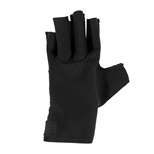 OTC OTC Resting Splint Glove, 5 Finger Semi-Rigid Splints, Open Tips, Black, Left Hand, Medium