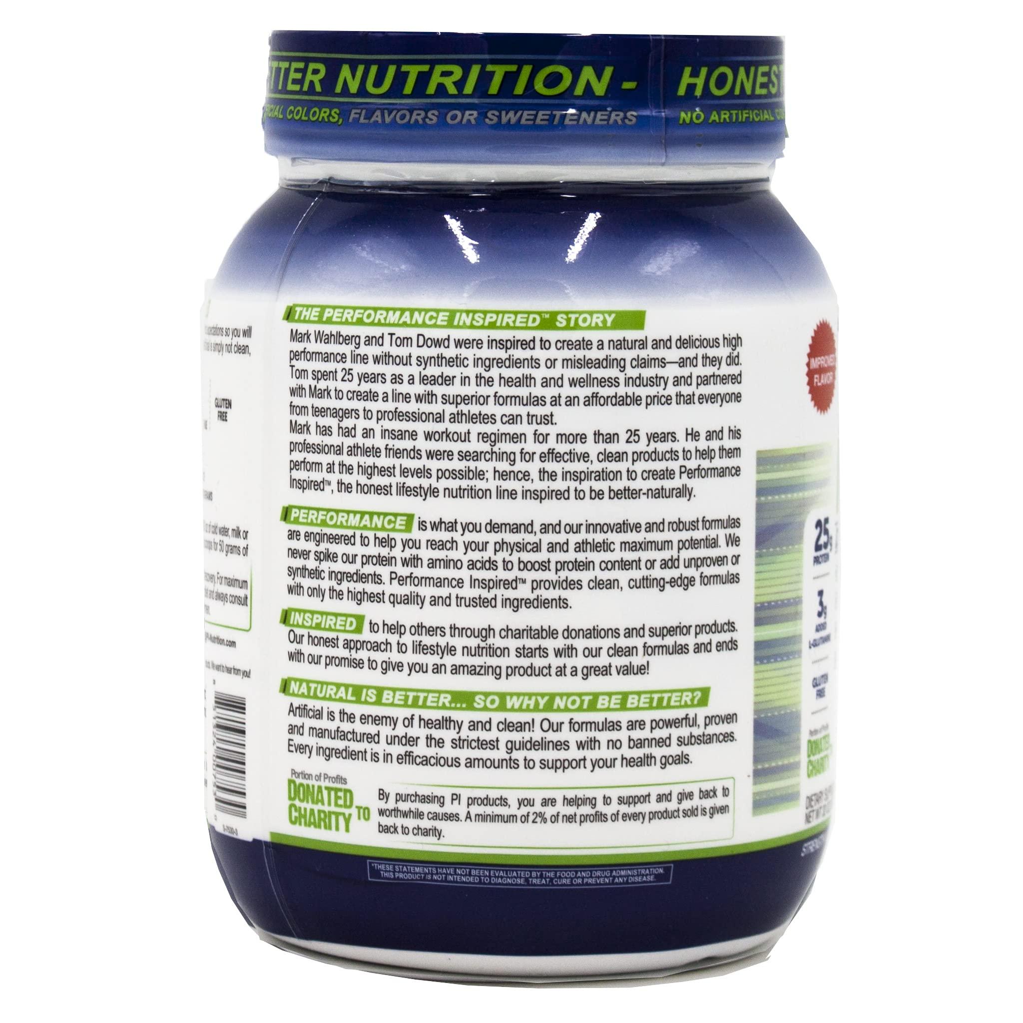 PERFORMANCE INSPIRED PERFORMANCE INSPIRED Nutrition - Isolate Whey Protein Powder - All Natural - 25G - Fast Absorbing - Added L-Glutamine - Contains BCAAs - Gluten Free - 2 lb - Gourmet Vanilla