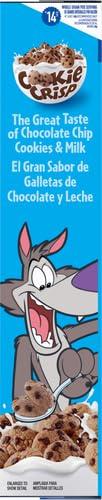 Cookie Crisp Cookie Crisp Breakfast Cereal, Chocolate Chip Cookie Taste, Made With Whole Grain, Family Size, 18.3 oz (Pack of 2)