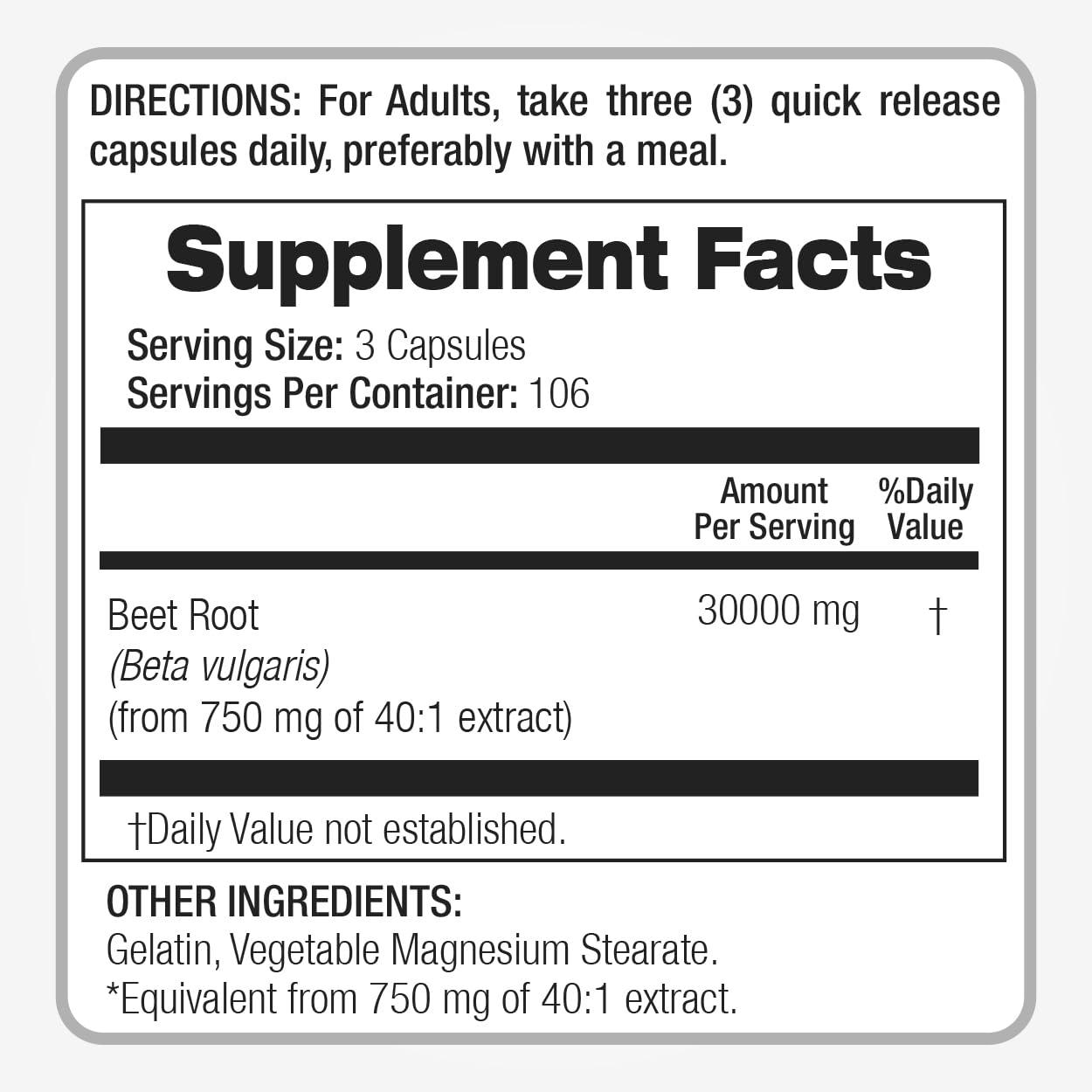 FITO MEDIC\'S FITO MEDIC\'S Lab | Beet Root Capsules | 30000 mg Equivalent per Serving | 320 Caps | Beet Root | Beetroot | Beetroot Capsules | Ultra high Absorption, s.