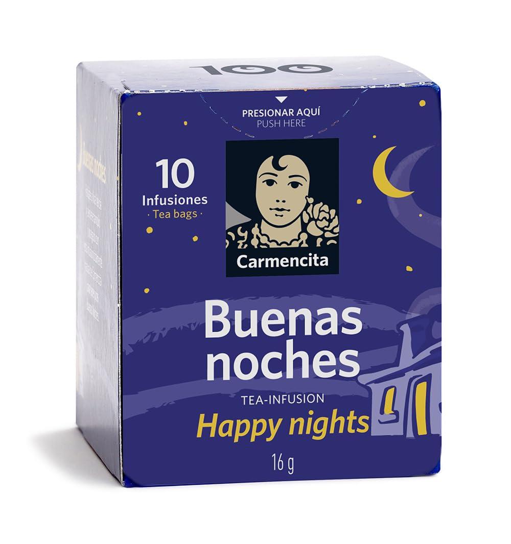 Carmencita Carmencita. Happy Nights Tea Infusion. Buenas Noches (10 bags). 16g (0.56oz).