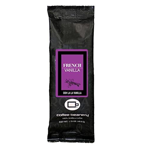 Coffee Beanery Coffee Beanery French Vanilla Flavored Coffee, 1-1.75oz Try Me Size Coffee Sampler, Light-Medium Roast