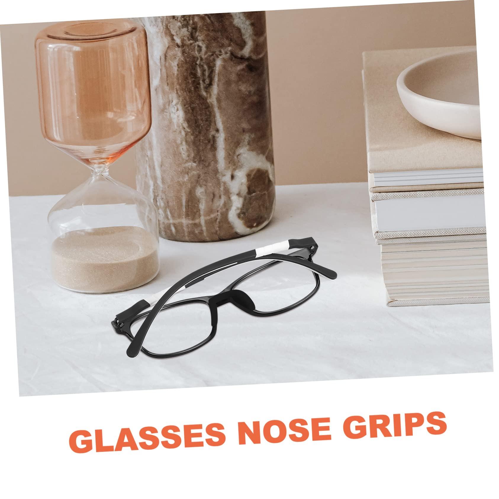 DOITOOL 20 Pcs Silicone Glasses Nose Pads Eyeglasses Nose Pads Anti-Slip Nose Pads Eyeglass Repair Kits Silicone Nose Pads for Eyeglasses Glasses Nose Mat Non-Slip Nose Clip