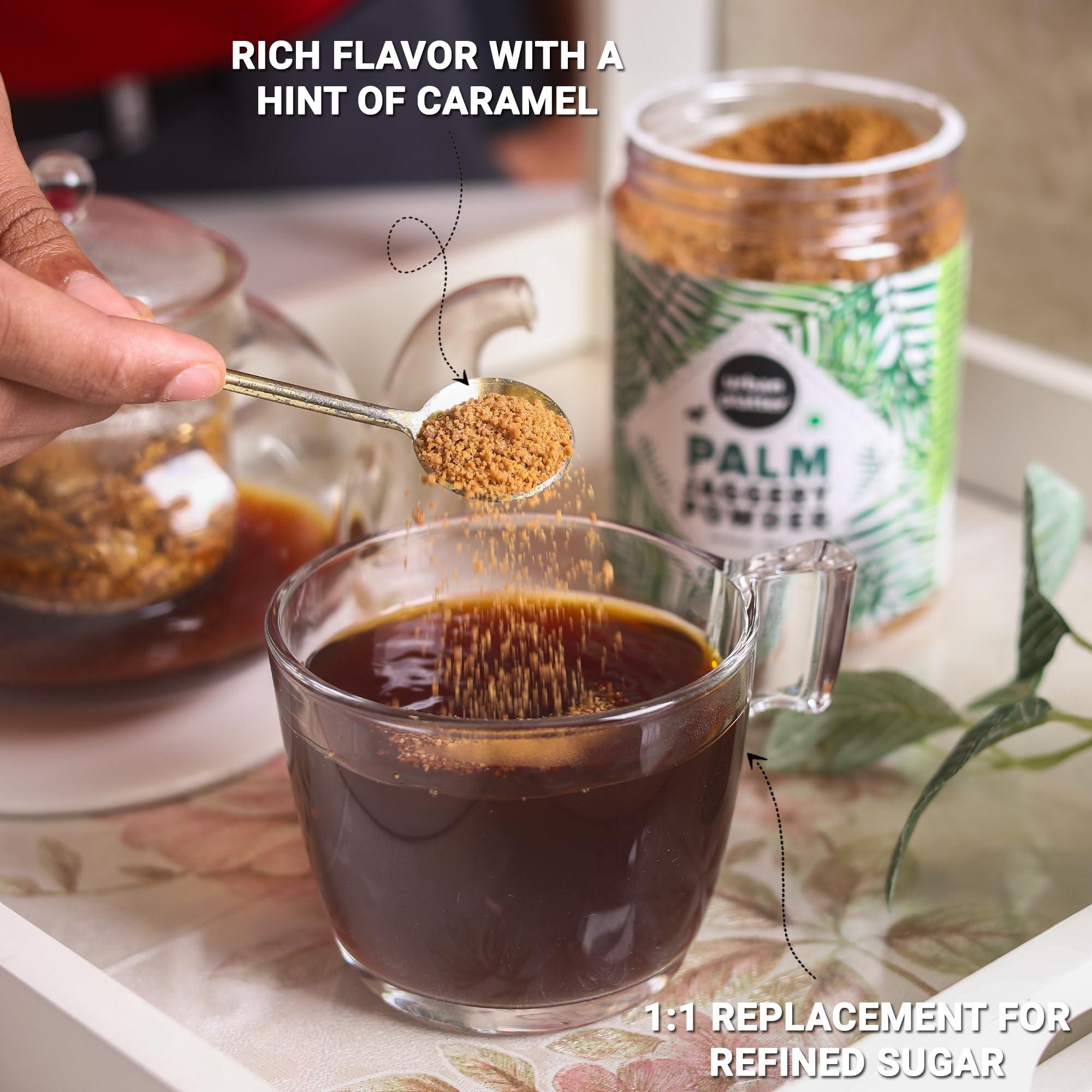 Urban Platter Urban Platter Palm Jaggery Powder | Pure & Raw Jaggery Powder | Healthy Sugar Substitute | Prefect Addition for Sweeten Tea, Coffee & Beverages | 10.58 Oz/300gm