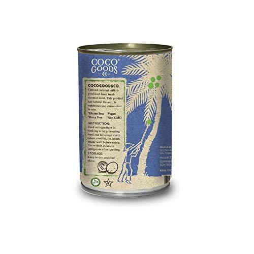 COCOGOODSCO CocoGoodsCo Vietnam Single-Origin Organic Coconut Milk Lite/Light/Low-fat 13.5 fl. oz - Gluten-free, Non-GMO, Vegan, & Dairy-free (Pack of 6)
