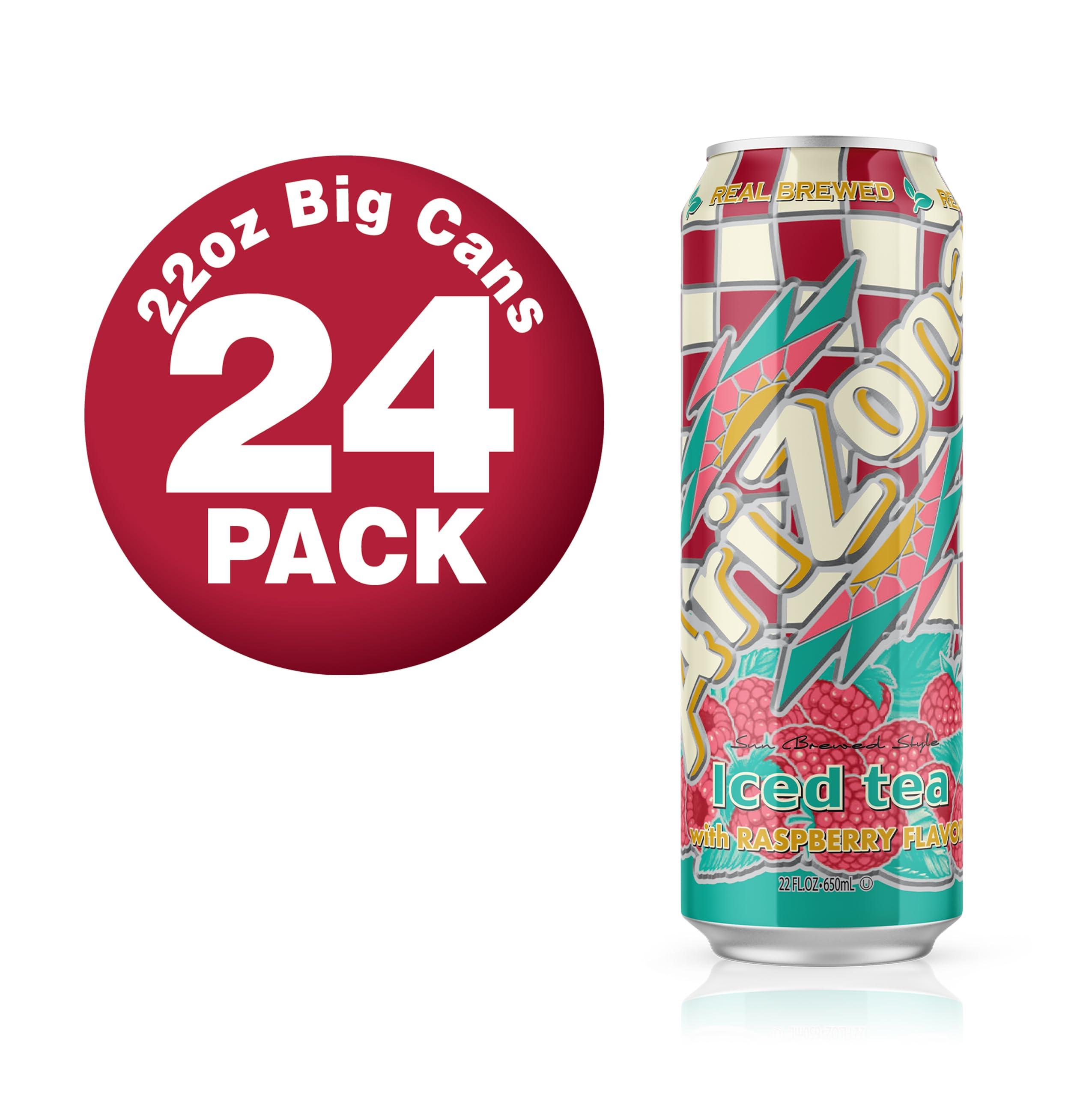 Arizona AriZona Raspberry Tea - Big Can, 22 Fl Oz (Pack of 24)