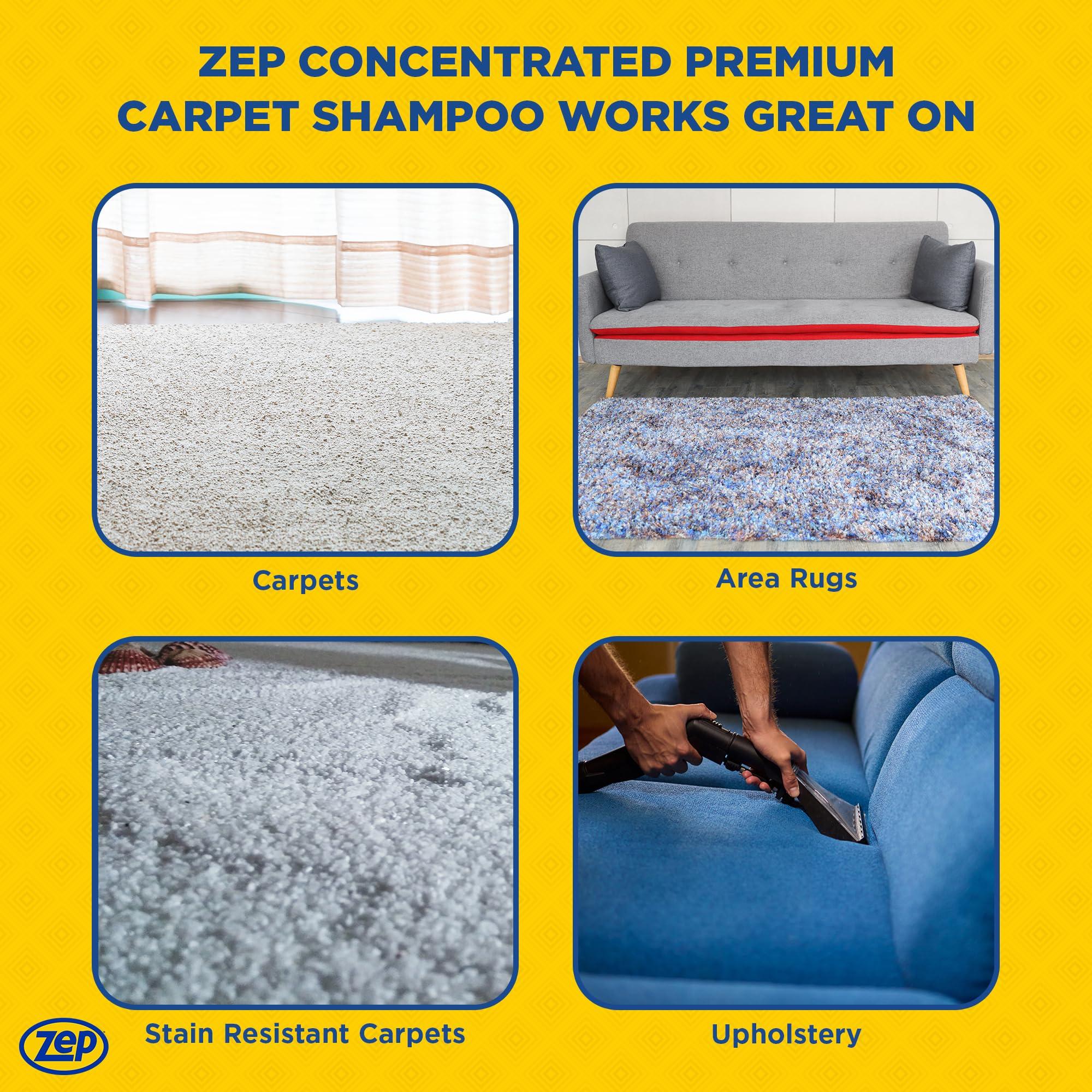 Zep Zep Premium Carpet Shampoo - 2.5 Gal (Case of 2) - ZUPXC320 - Deep Cleaning and Stain Removal, For Carpet Machines