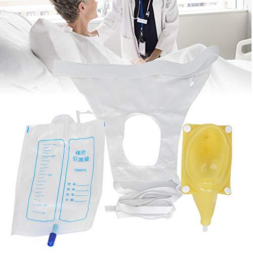 Wytino Urine Catheter Bags, Silicone Urine Collector Wearable Urinal System Can Prevent Backflow-No Spill, No Smell,No Mess (Women Normal Type)