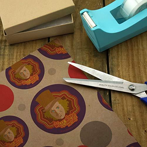 GRAPHICS & MORE GRAPHICS & MORE Willy Wonka and The Chocolate Factory Willy Wonka Premium Kraft Gift Wrap Wrapping Paper Roll