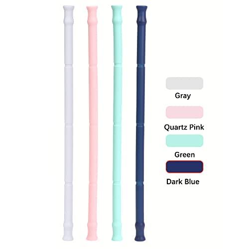 Grozon 50PCS Custom Bulk Silicone Straws Personalized Flexible Rubber Straws Customized Promotional Items with Logo Text