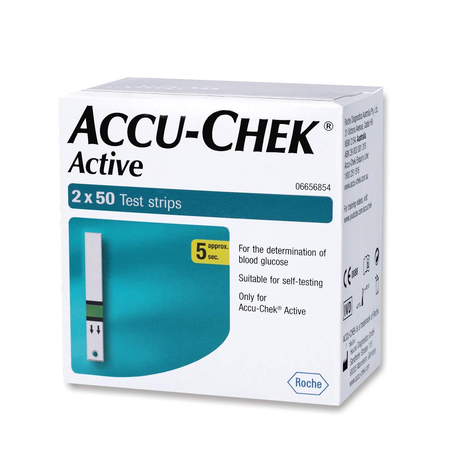 Accu-Chek Accu-Chek Active Strips, 100 (50x2) (Multicolor)