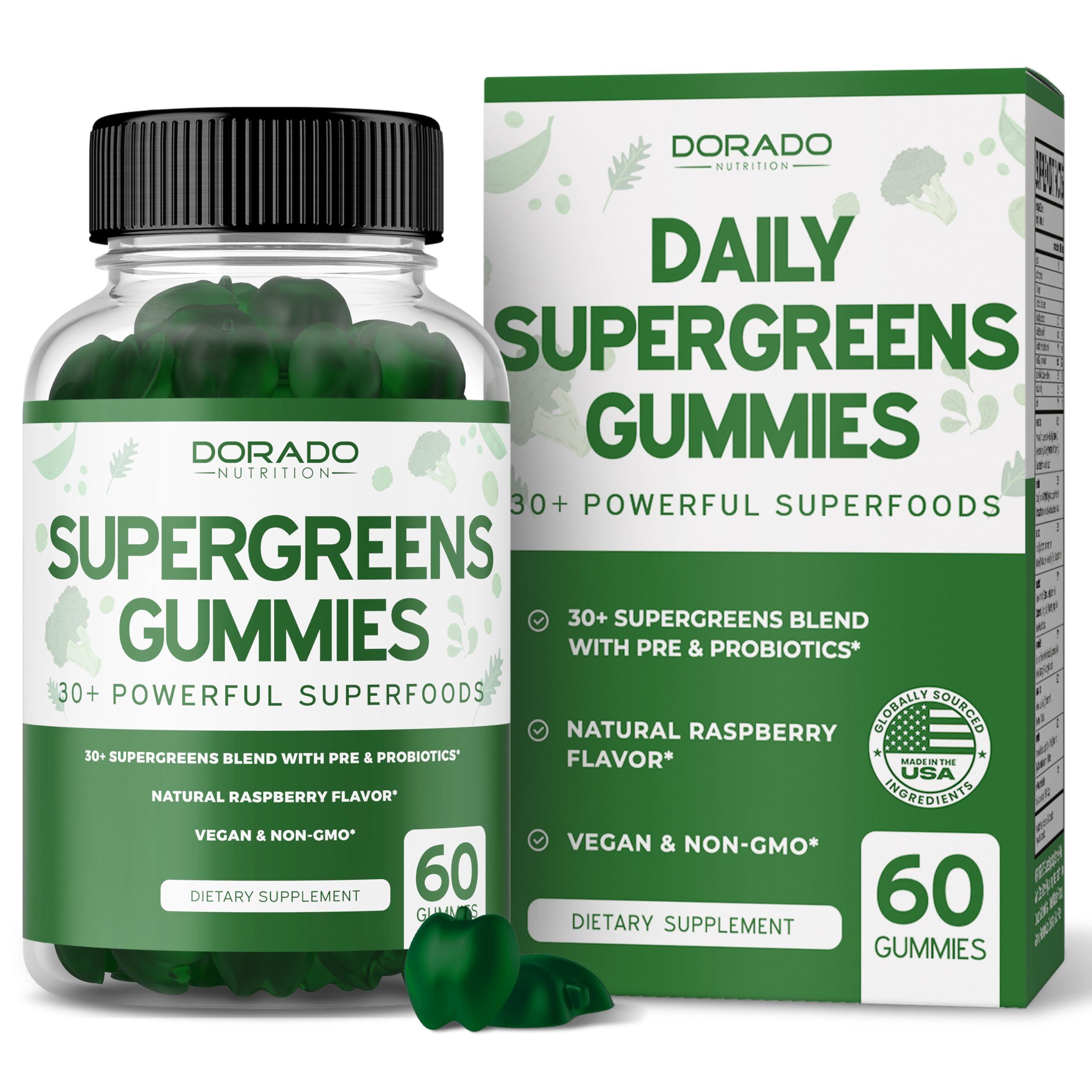 DORADO NUTRITION DORADO NUTRITION Shilajit Gummies for Men & Women (60 Gummies) and Supergreens Gummies (60 Count) Daily Greens Gummies