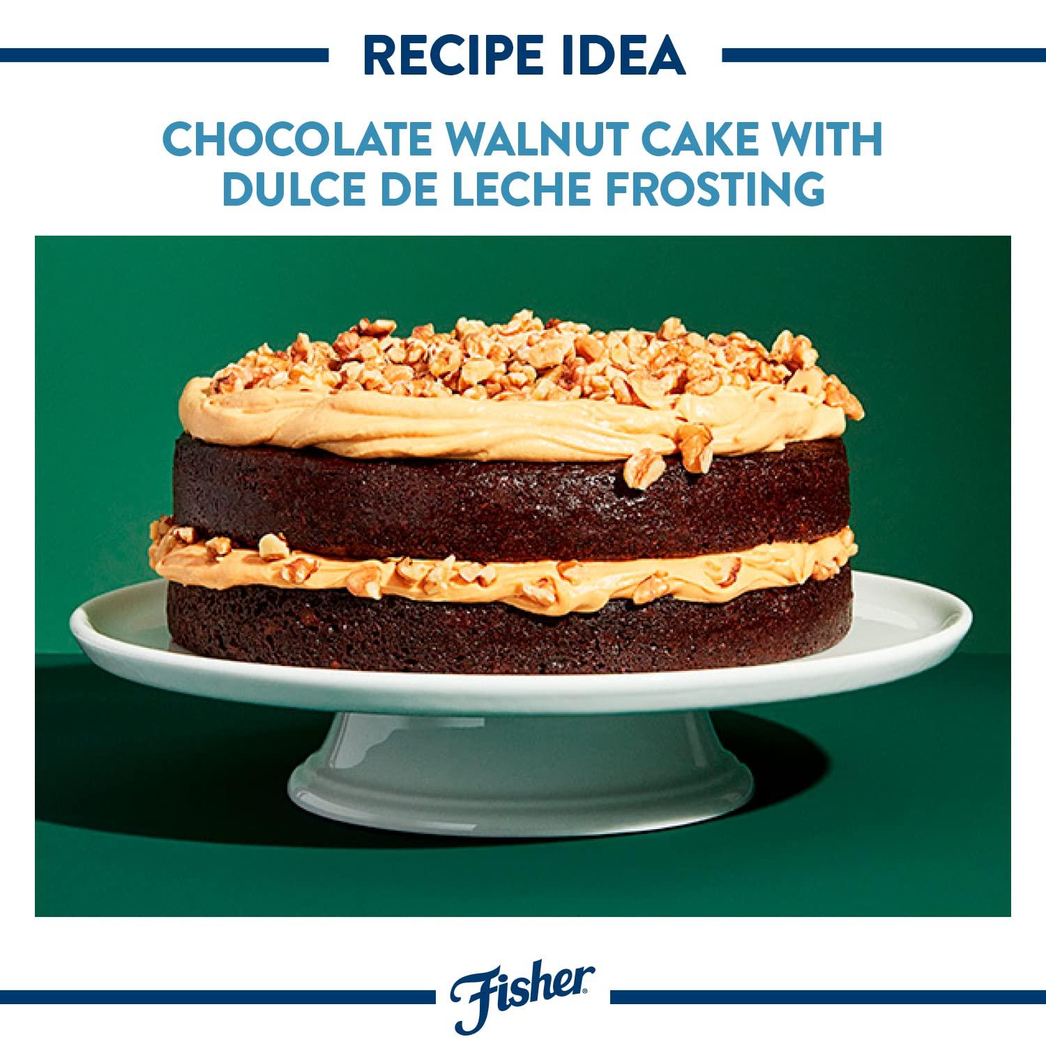 Fisher Fisher Chef\'s Naturals Walnut Halves & Pieces 16 oz, 100% California Unsalted Walnuts for Baking & Cooking, Topping, Resealable Bag, Great with Yogurt & Cereal, Vegan Protein, Keto Snack 1 Pack