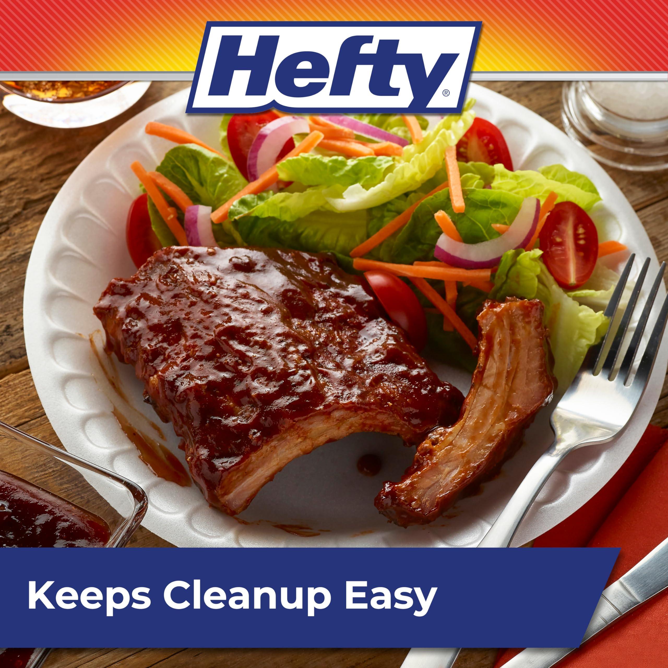 Hefty Hefty Everyday Foam Plates, 9 Inch Round, 45 Count (Pack of 12), 540 Total