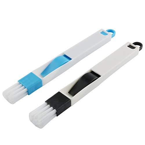 E-outstanding E-outstanding Window Groove Cleaning Brush 2PCS Window Track Door Groove Corner Detachable Brush with Dustpan Screen Keyboard Cleaner Cleaning Tools