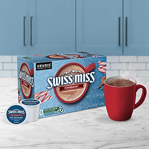Swiss Miss Swiss Miss Peppermint Hot Cocoa, Keurig Single-Serve K-Cup Pods, 10 Count