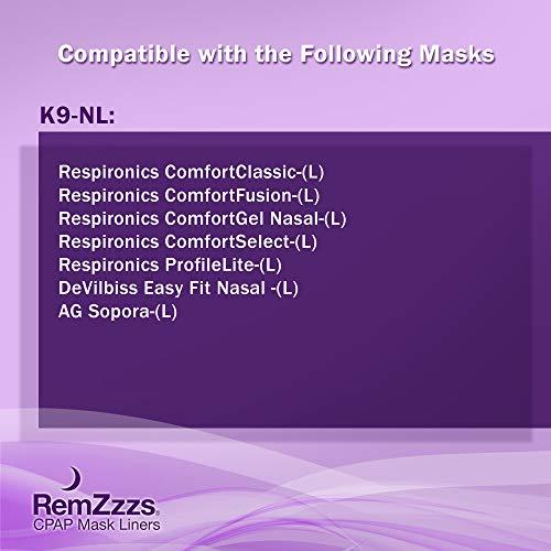 RemZzzs RemZzzs Nasal Cpap Mask Liners (K9-NL) - Reduce Noisy Air Leaks and Painful Blisters - Cpap Supplies and Accessories - Compatible with Respironics DeVilbiss and AG