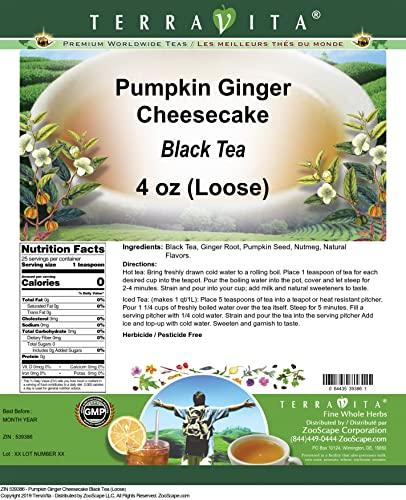 TerraVita Pumpkin Ginger Cheesecake Black Tea (Loose) (4 oz, ZIN: 539386) - 2 Pack