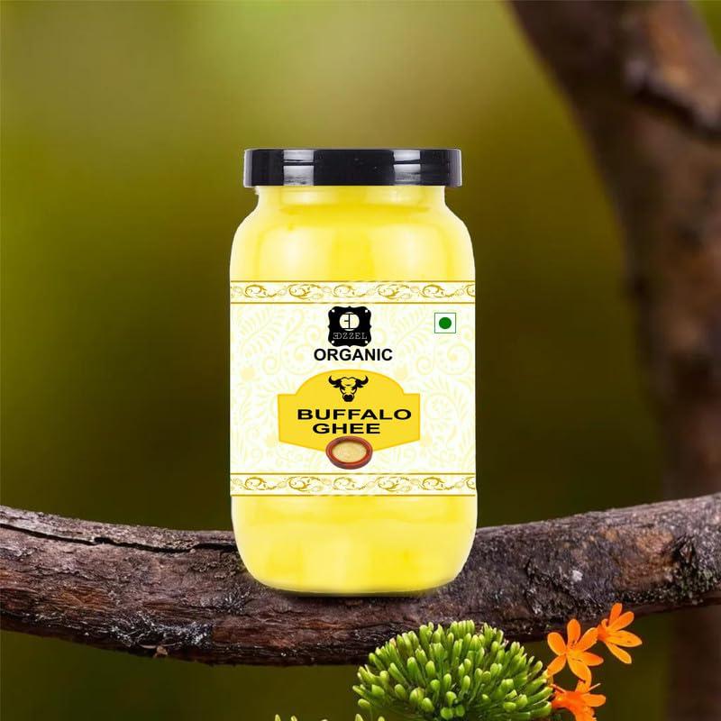 EDZZEL EDZZEL Organic Buffalo Ghee Packaging Grass Fed Buffalo Bilona Ghee Pure & Natural - Pack Of 2 (100 ml)