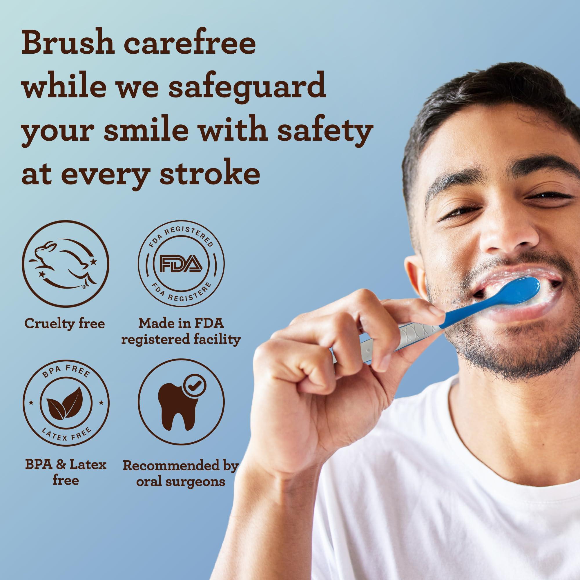 GuruNanda GuruNanda Butter on Gums Toothbrush with Extra Soft Bristles for Sensitive Gums, Soft Toothbrush for Kids & Adults, 8 ct