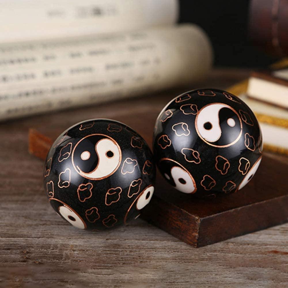 ENDBAG Meditation Balls for Hand Exercise Exercise Massage BallsBaoding Balls,Chinese Health Balls Baoding Balls Stress Relieve Hand Exercise Therapy Ball for Hand Therapy Stress Relief (50Mm)(Color:C)