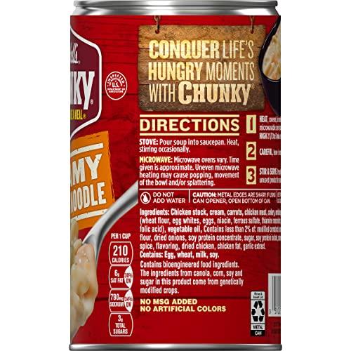 Campbell's Campbell's Chunky Soup, Creamy Chicken Noodle Soup, 18.8 Ounce Can (Case of 12)