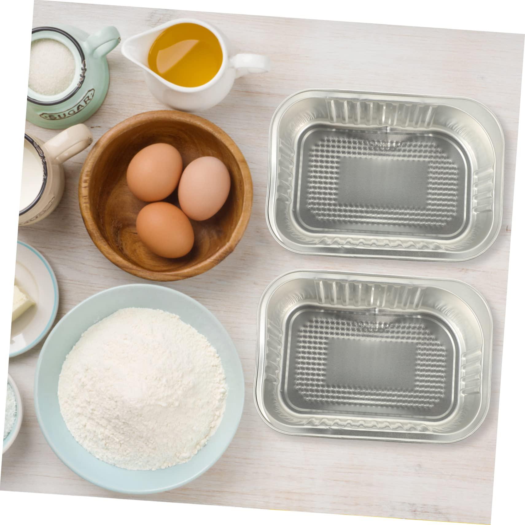 Zerodeko Zerodeko 40 Pcs Foil Cake Bowls Aluminium Foil Cups Barbecue Foil Pans Food Trays Disposable Ramekins with Lids Disposable Roasting Dessert Containers Aluminum Foil Camping Supplies Thicken