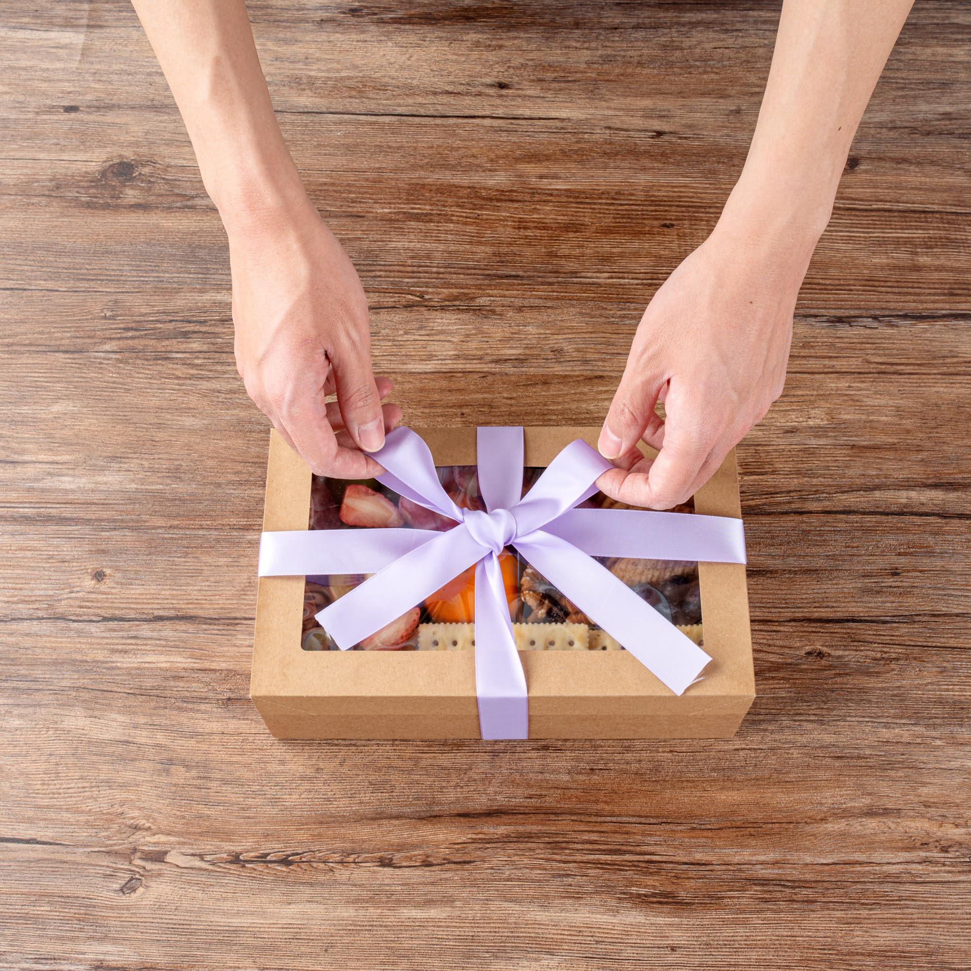 Restaurantware Restaurantware - Gift Tek 10 Yards x 1 Inch Satin Ribbon, 10 Single Faced Fabric Ribbon - Wide, Vibrant, Orchid Purple Polyester Ribbons, Solid Colored, for Gift Wrapping, Crafts, Weddings, Parties