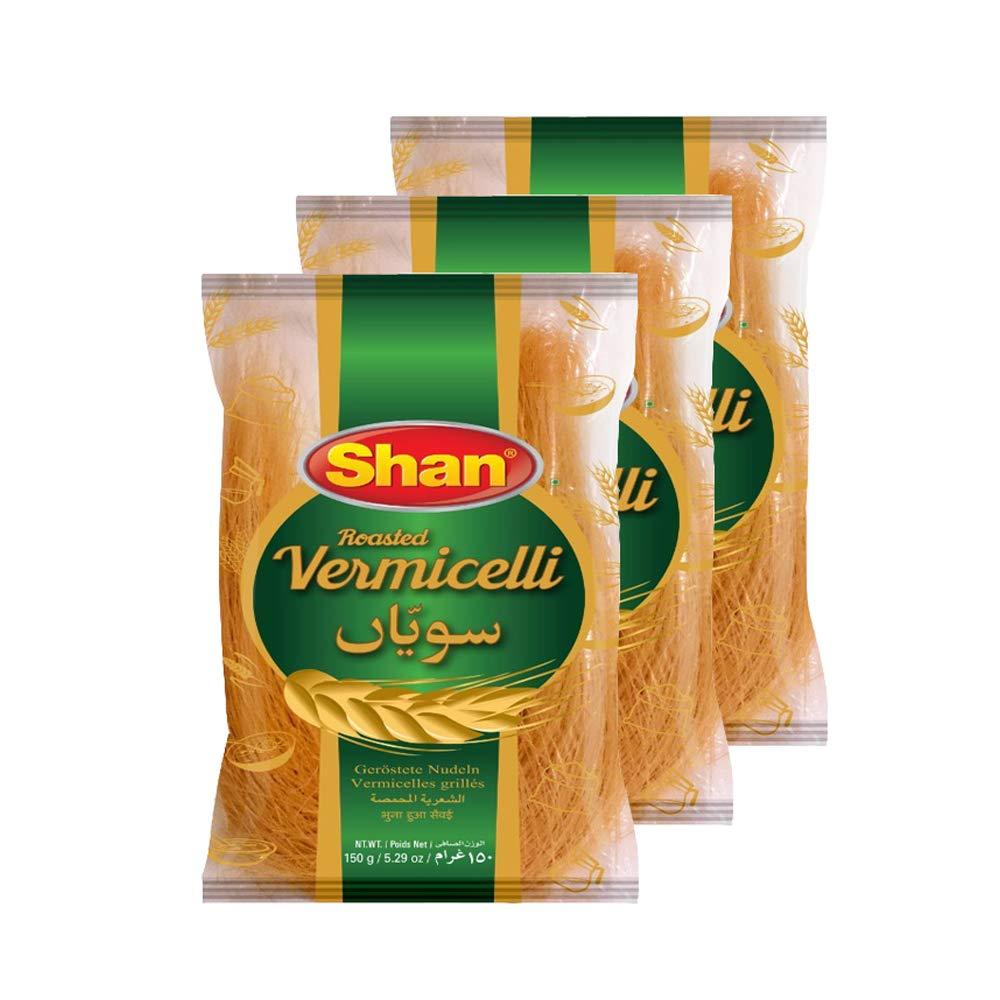 Shan Shan - Roasted Vermicelli, 5.29 oz (150g), Traditional Taste, Easy to Cook, Vegetarian (Pack of 3)
