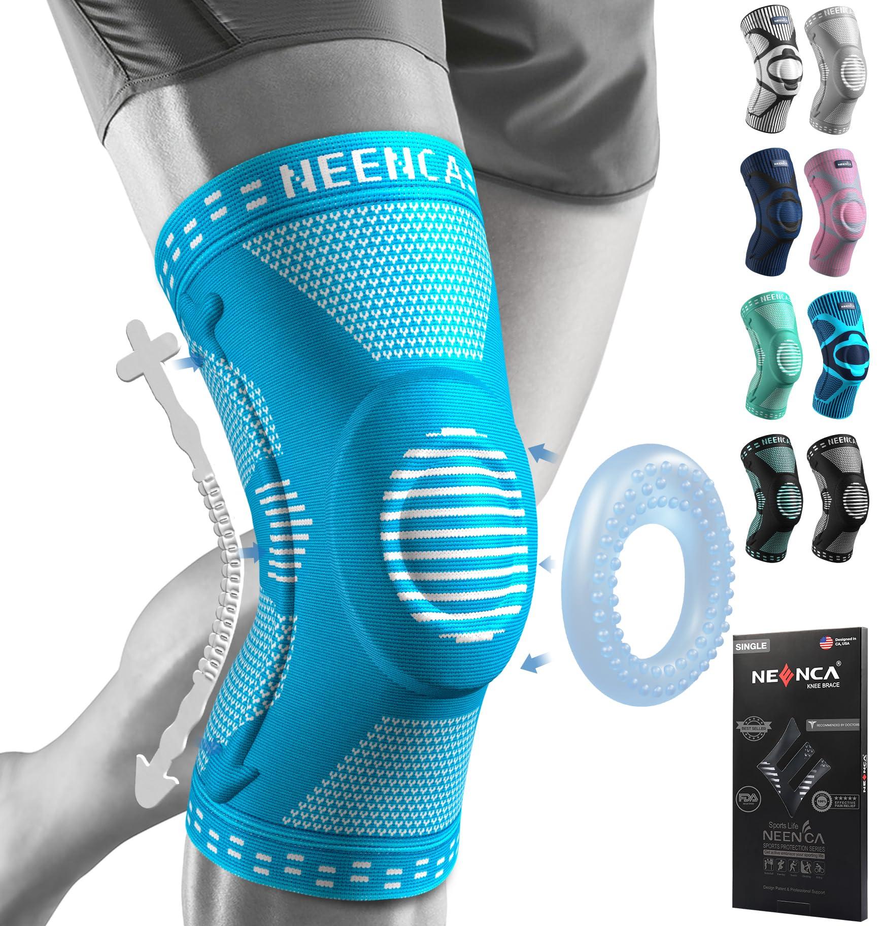 NEENCA NEENCA Professional Knee Brace for Women/Men, Knee Support with Patella Pad & Side Stabilizers, Compression Knee Sleeve for Knee Joint Pain, Meniscus Tear, ACL, PCL, Runner, Workout - FSA/HSA Approved