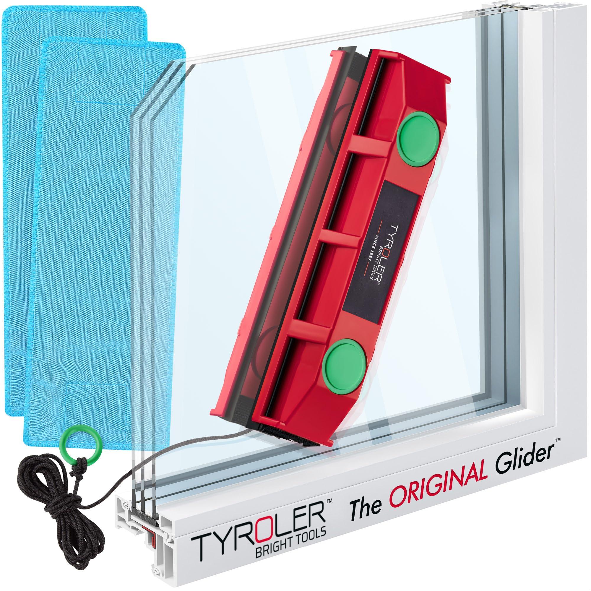 Tyroler Bright Tools Tyroler Magnetic Window Cleaner | Double-Glazed Windows 0.8\"-1.1\" ONLY The Glider D-3 Glass Cleaner 3M Anti-Fall Rope Double-Sided Cleaning | Must Check Window Thickness Before Purchase