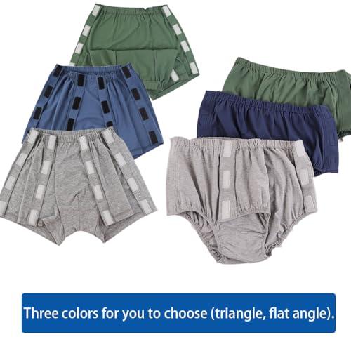 AUSTYLCO AUSTYLCO Incontinence Underwear for Patients,Elders,Disabled Adult Men,Reusable Washable Underwear,Adult Cover-up Diaper,Tear Away Underwear,Post-Operative Underwear