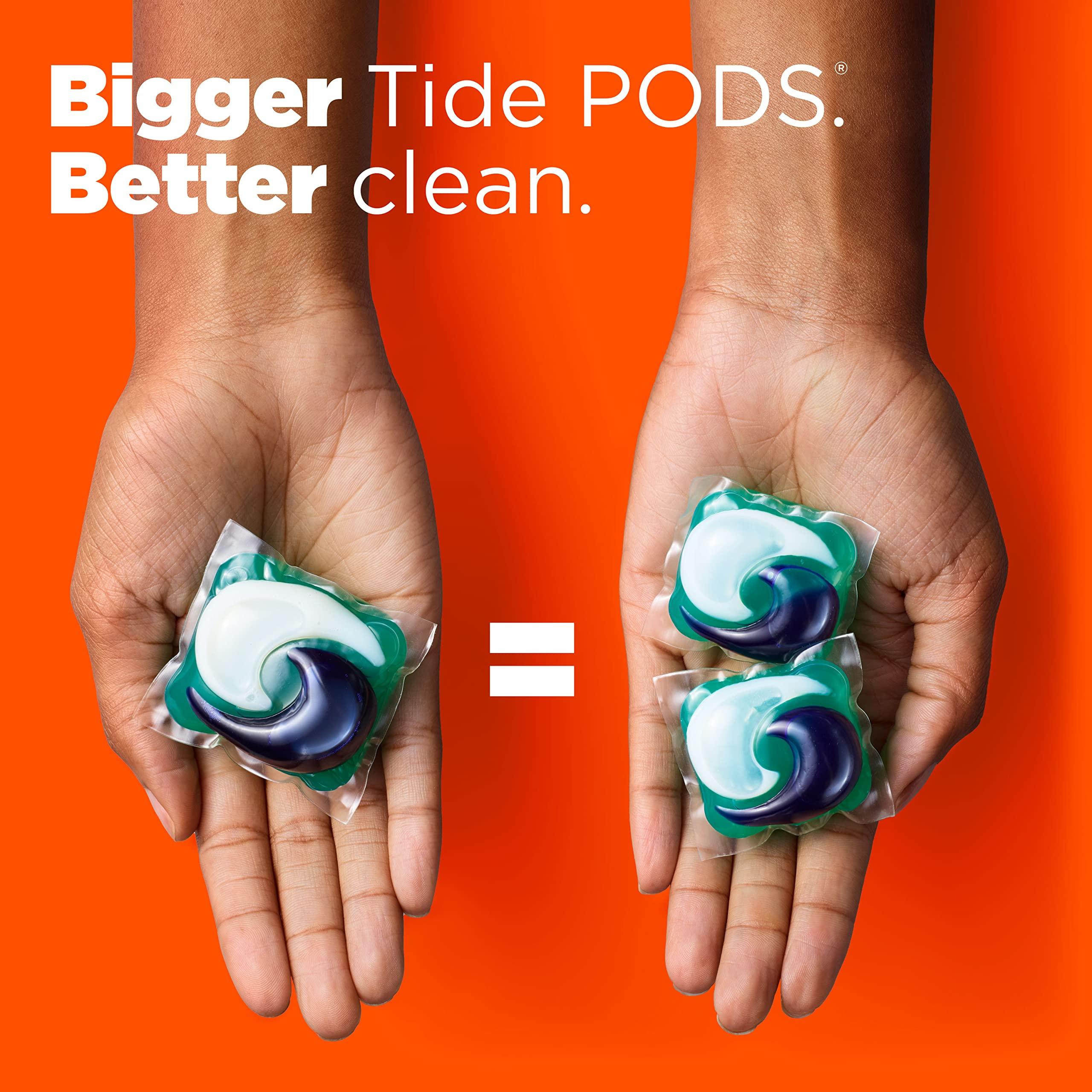 Tide Tide Power PODs Hygienic Clean Heavy Duty Liquid Laundry Detergent Pacs, Free and Clear of Dyes and Perfumes, For Visible and Invisible Dirt, 45 Count, HE Compatible